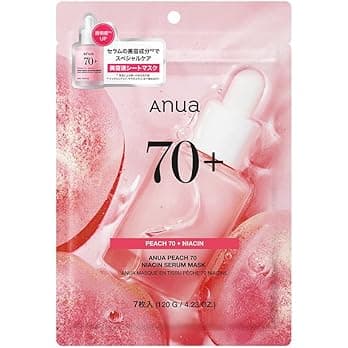 ANUA(アヌア)桃70ナイアシンマスクパック7枚入り