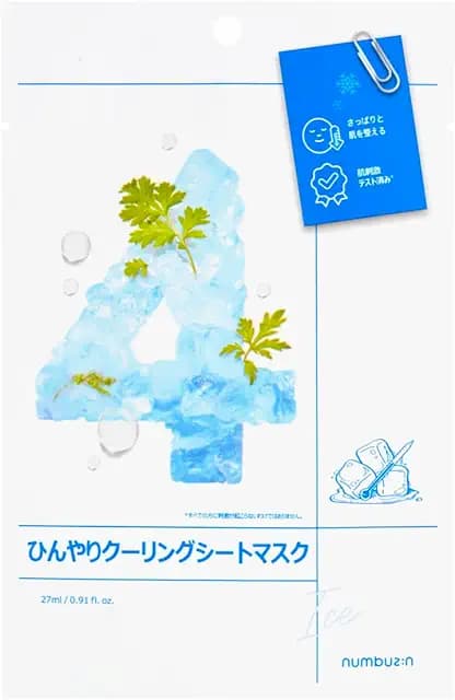 4番ひんやりクーリングシートマスク / 1枚