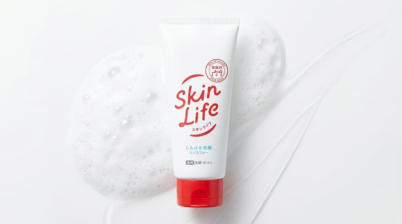 スキンライフ洗顔はニキビ肌に合う?口コミと泡タイプ比較